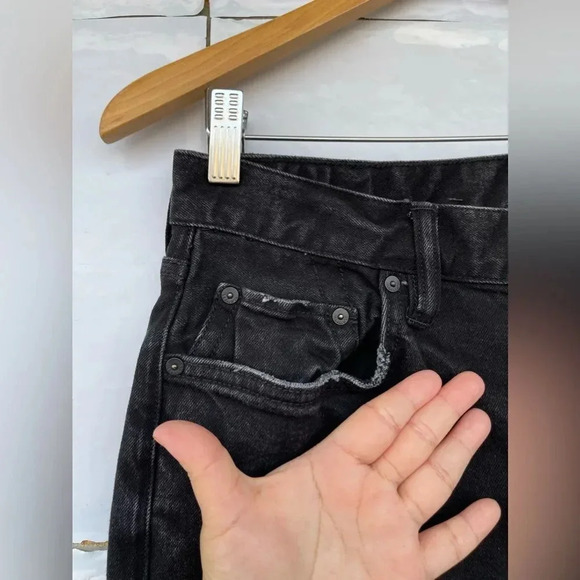 ALLSAINTS Rex Straight Slim Jeans in Washed Black size 30 - Picture 7 of 15